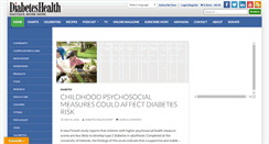 Desktop Screenshot of diabeteshealth.com